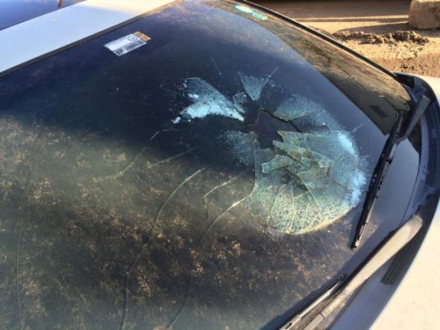 An Unexpected Moment when a Car Gets Struck by Lightning