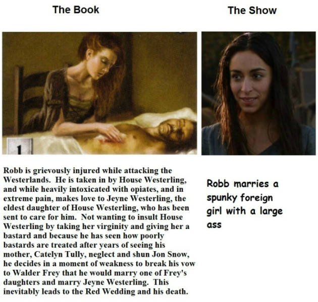 Game of Thrones: Books vs TV Show