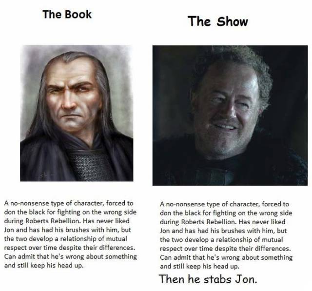 Game of Thrones: Books vs TV Show