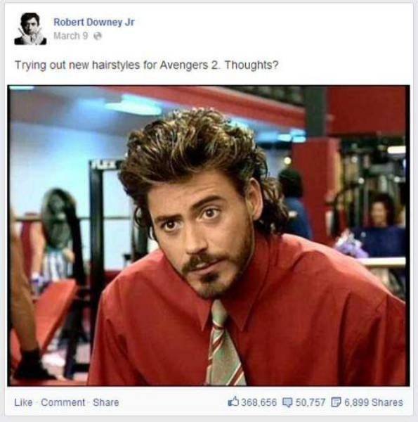 Robert Downey Jr Has The Funniest Facebook Page Ever 32 Pics