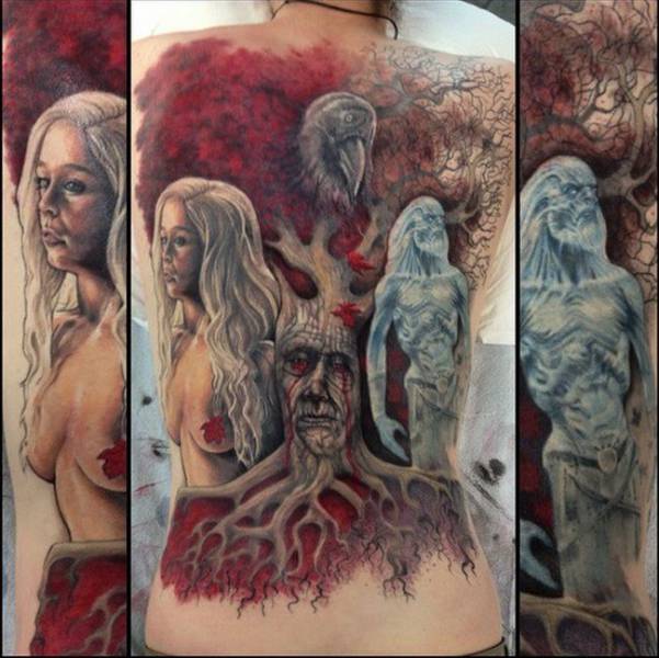 Epic Tattoos of Some Exceptionally Die-hard “Game of Thrones” Fans