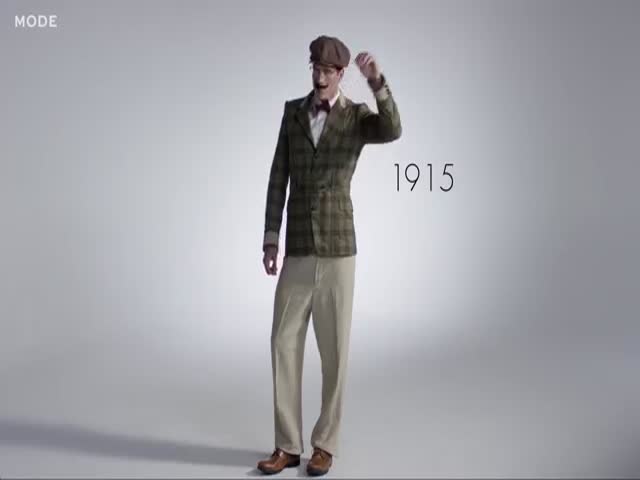 A Three Minute Journey through 100 Years of Men’s Fashion