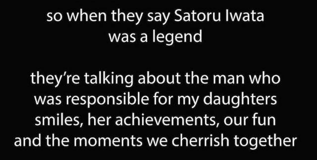 One Man’s Touching Tribute to Nintendo’s Late President Satoru Iwata