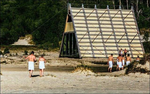 A Massive Public Sauna in Norway
