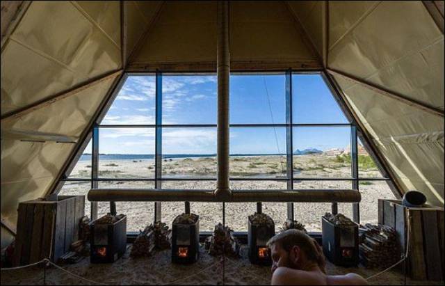 A Massive Public Sauna in Norway
