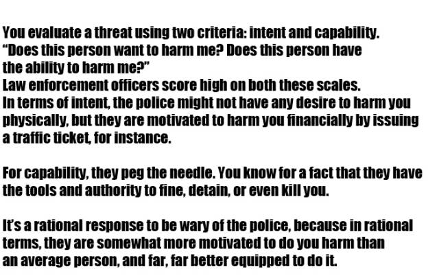 The Main Psychological Reason Why People are Scared of the Police