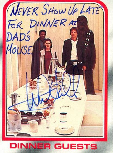 Star Wars Star Pens Funny Autographs for His Fans