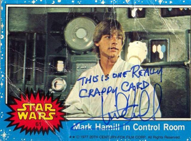 Star Wars Star Pens Funny Autographs for His Fans