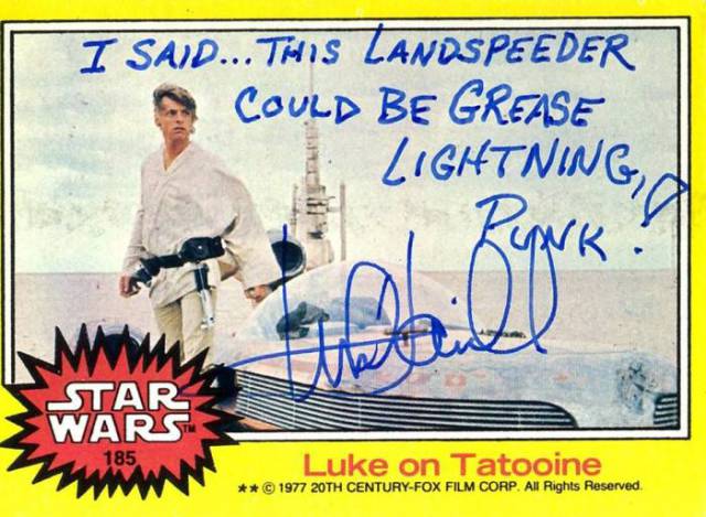 Star Wars Star Pens Funny Autographs for His Fans