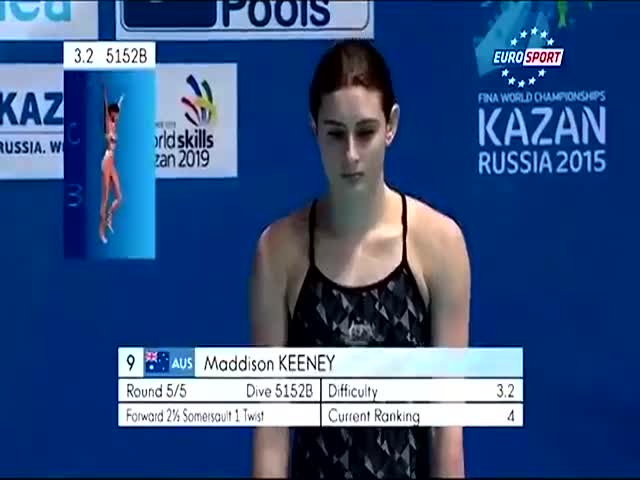 Girl Totally Tanks in Her Diving Contest and Scores a Perfect Score