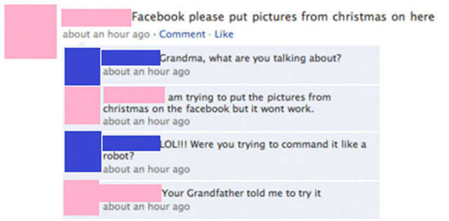 Grandparents and Facebook are a Funny Combination