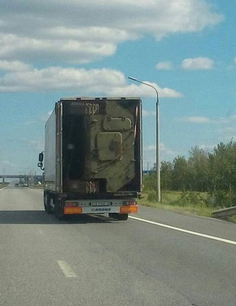 Well This Is One Way to Move a Broken Armoured Personnel Carrier Vehicle