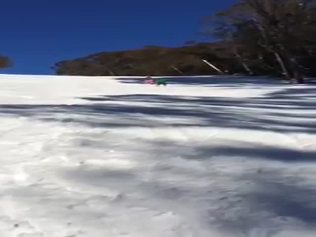 First Time Skiers Should Not Take a Lesson from This Lady