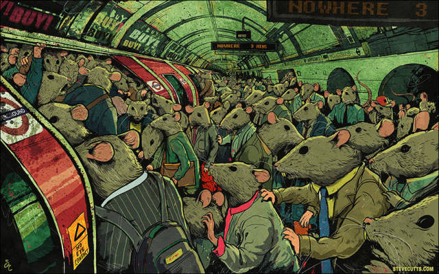 Steve Cutts Comments on the Modern World with These Hard-hitting Artworks
