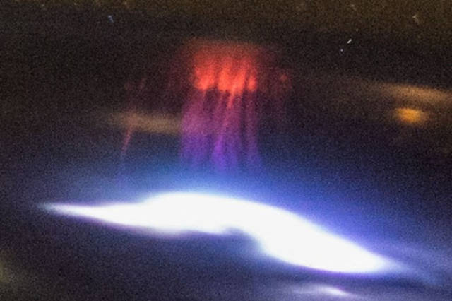 Astronaut Captures a Rare “Red Sprite” Sighting While Watching a Thunderstorm from Space