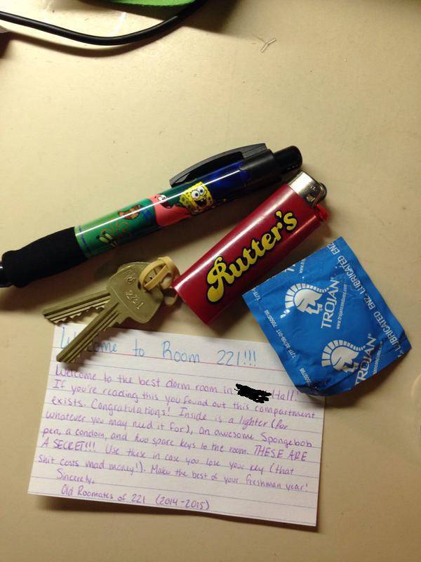 Freshman Comes across a Sneaky Surprise in His New Dorm Room Freshman Comes across a Sneaky Surprise in His New Dorm Room