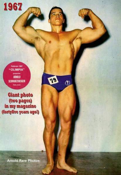 Retro Images of Arnold Schwarzenegger at the Peak of His Bodybuilding Career