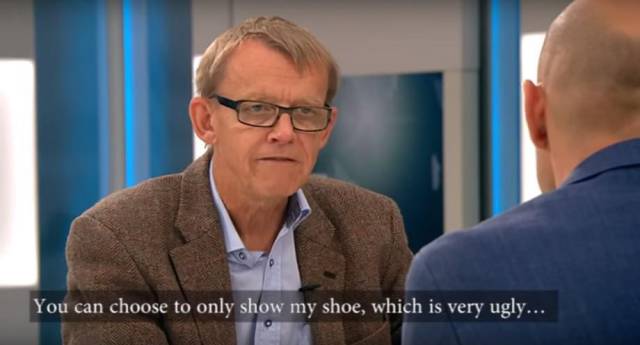 Swedish Professor Gets Totally Worked Up about the Media During a TV Interview