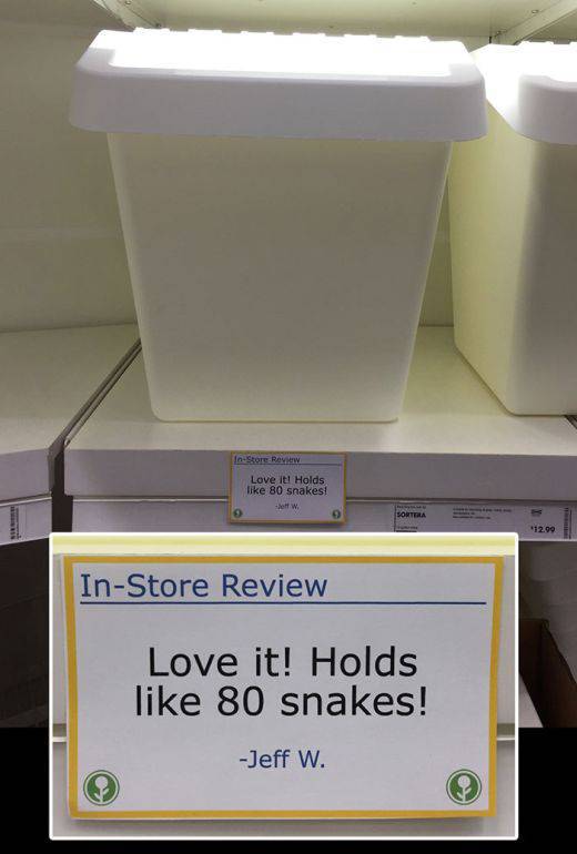 Witty IKEA Customer Leaves Hilarious In-Store Reviews
