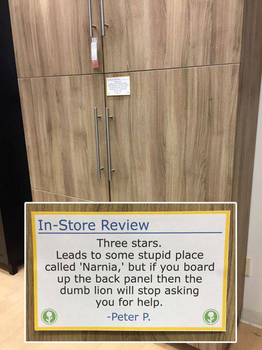 Witty IKEA Customer Leaves Hilarious In-Store Reviews