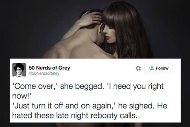 What “50 Shades of Grey” Would be Like If It Was Remade for Nerds