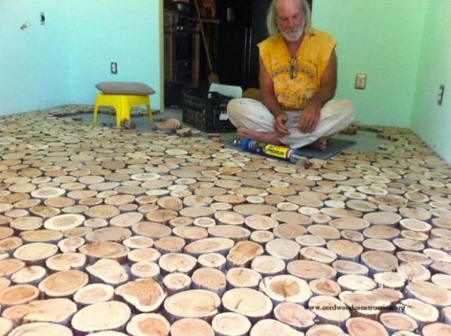 Clever Craftsman Makes His Own One-of-kind Hardwood Floor from Scratch