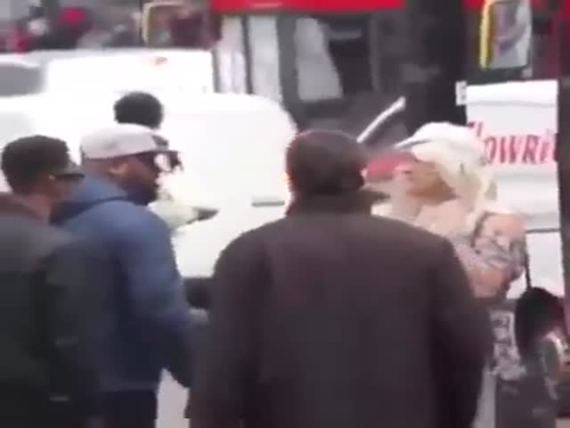 This Street Fight Gets a Little Out-of-hand