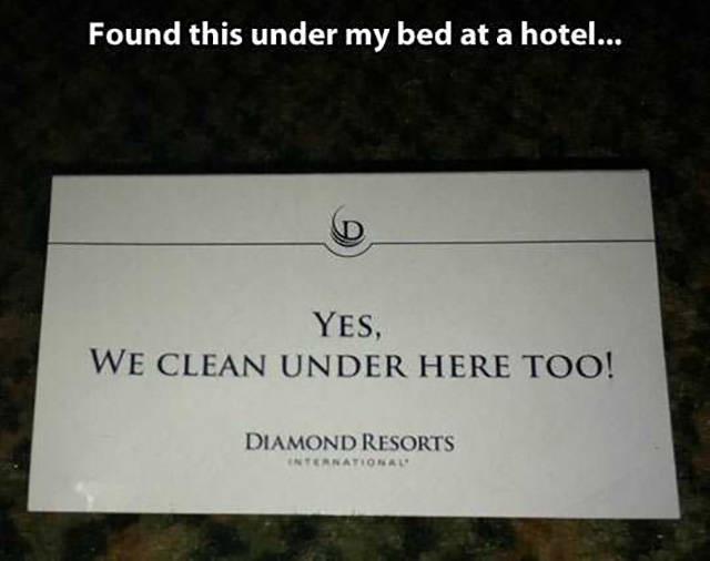 A Little Unexpected Hotel Humor