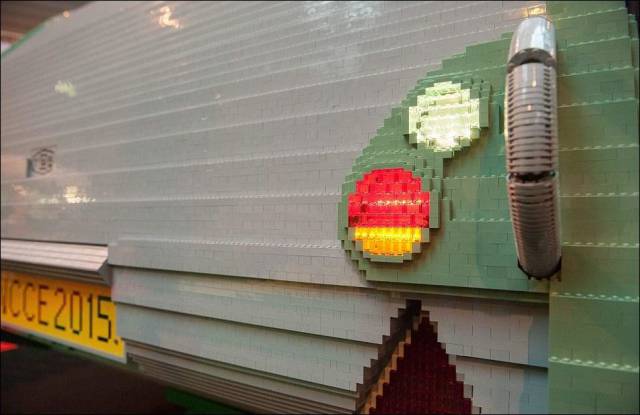 An Impressive Caravan Built Entirely from Lego Bricks