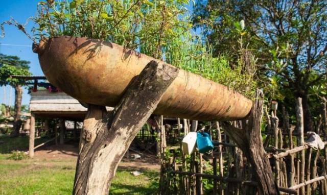 Laos Locals Turn Leftover War Debris into Functional Everyday Items