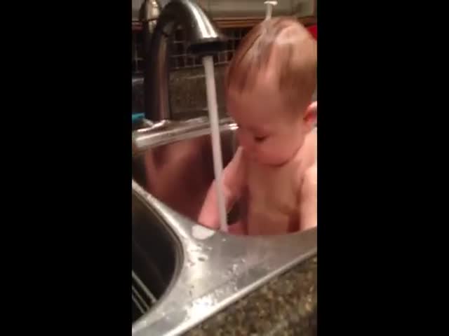 For This Baby Every Bath Time Is Filled with New Surprises
