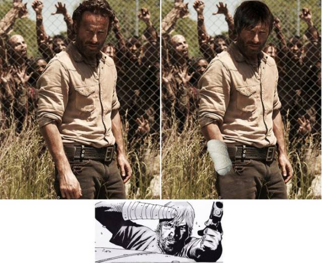 “The Walking Dead” TV Characters vs. Their Original Comic Book Equivalents
