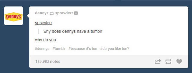 Denny’s Tumblr Page Has the Strangest Posts of any Food Chain Ever