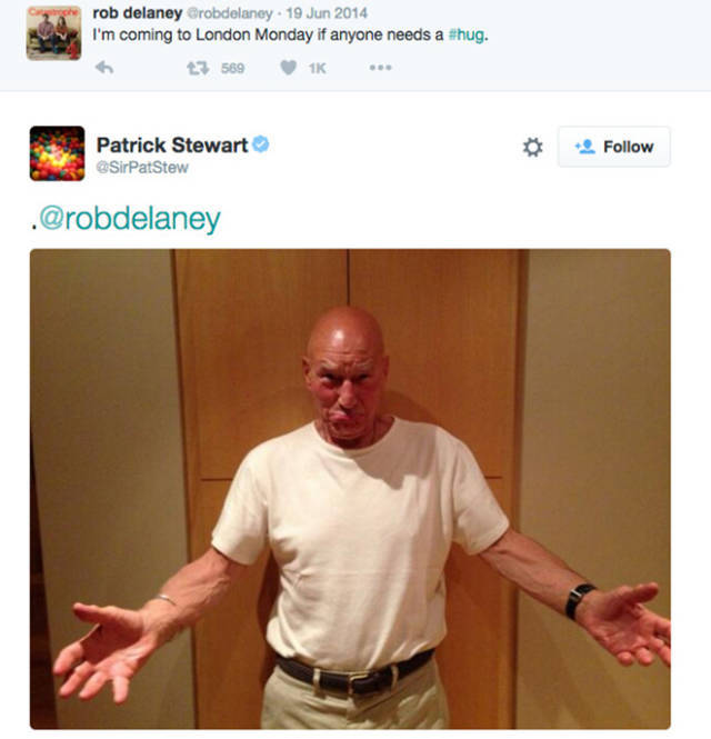 Patrick Stewart Has the Most Amusing Twitter Feed Ever