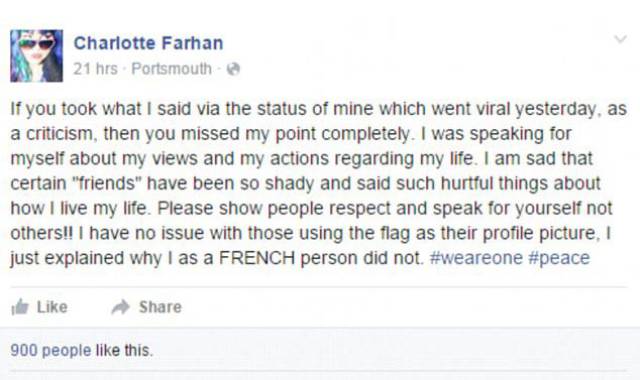 French Woman Refuses to Change Her Profile Photo to Support Paris and Her Reason Will Make You Think Twice