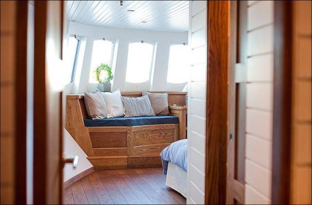 Old Barge Is Transformed into a Stunning Water Home