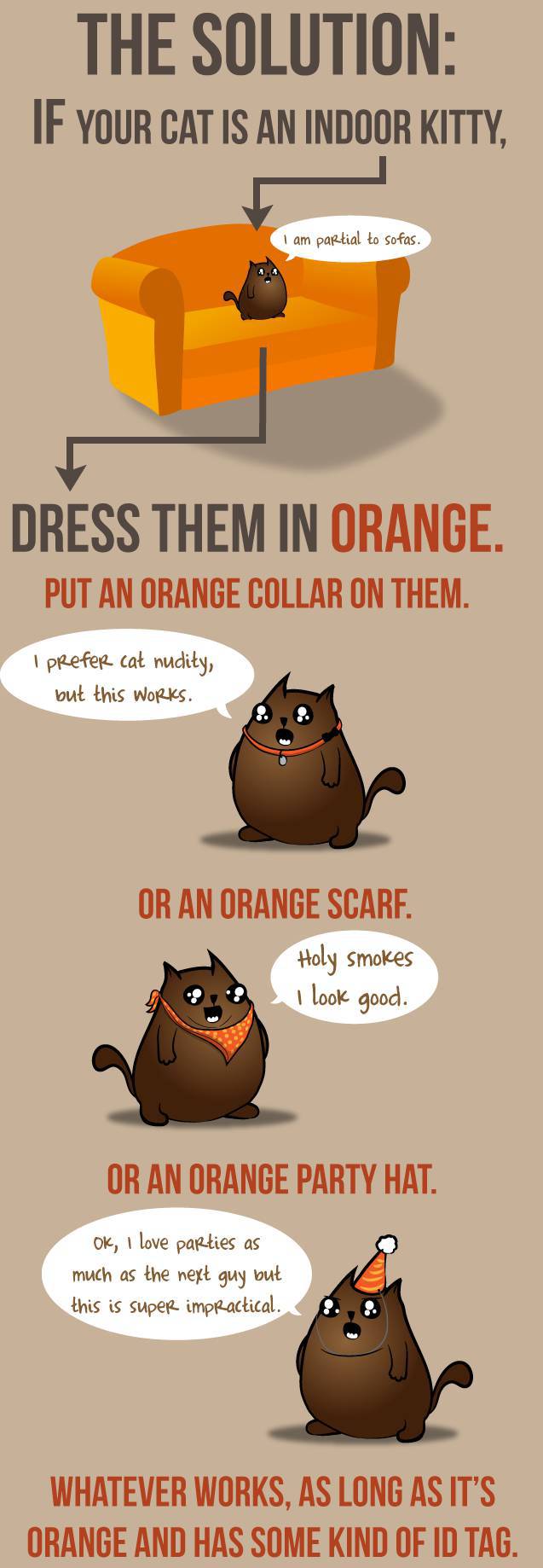 The Oatmeal Makes a Valid Case for Dressing Your Cat in “Convict Orange”