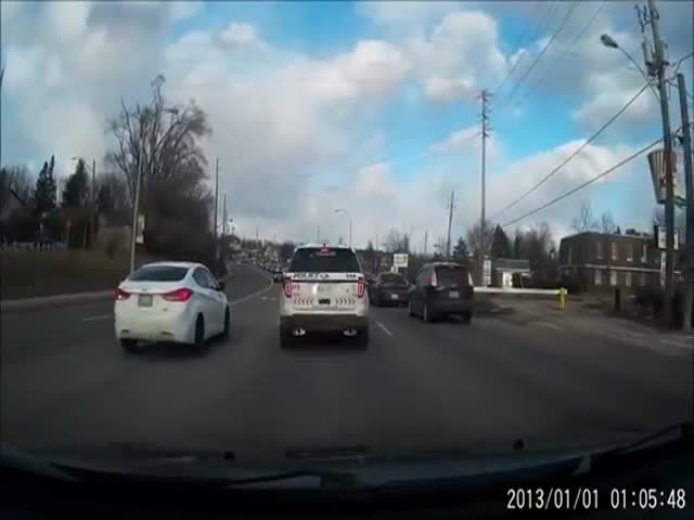 Instant Karma For Impatient Idiot Driver
