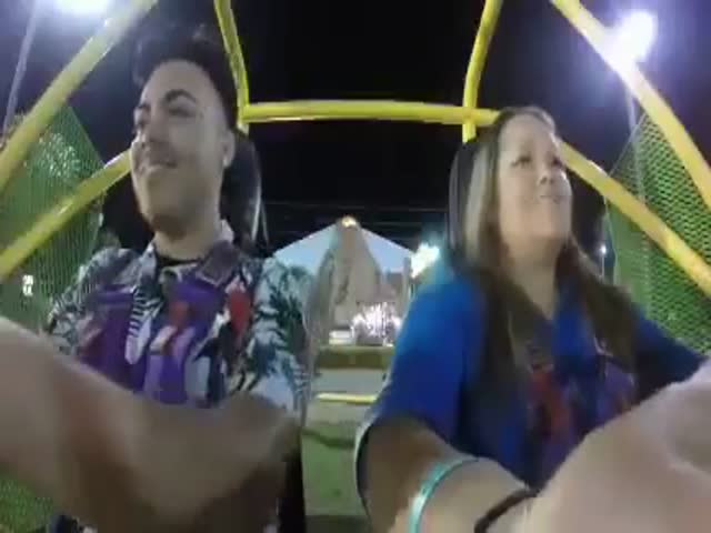 Girl Is So Terrified of the Slingshot Ride That She Faints Repeatedly