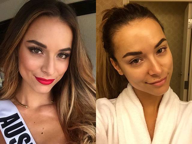 Even Gorgeous Miss Universe Contestants Look Better with Makeup