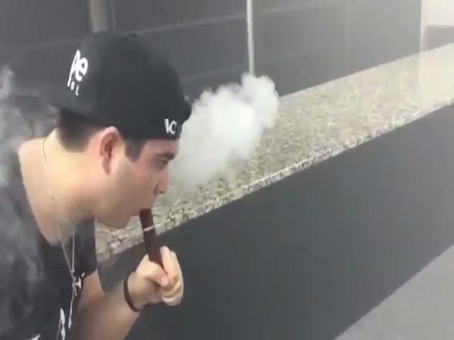 This Dude Is the King of Creative Smoke Rings