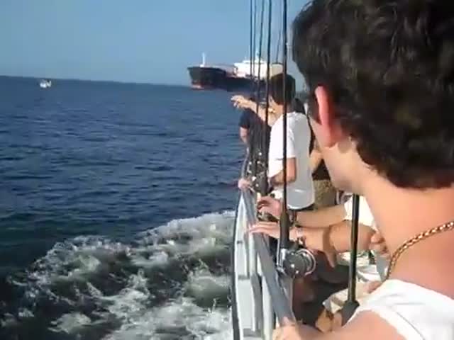 Pleasure Boat's Terrifying Near Collision with a Massive Tanker