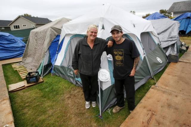 In Arizona the Homeless People Live in a City of Tents