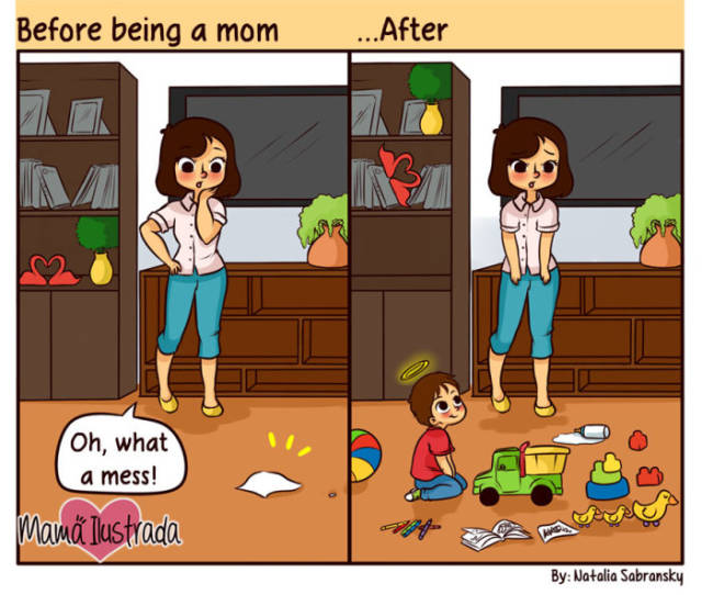 Creative Cartoons That Give Everyone a Glimpse into the Daily Life of Motherhood