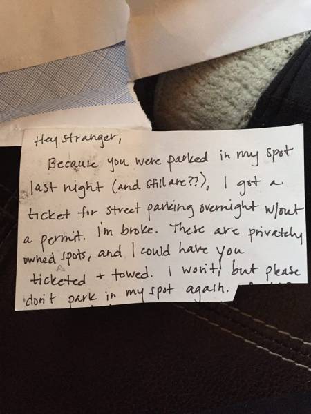 Woman Gets A Nice Surprise After Leaving A Note For A Stranger