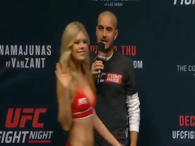 This UFC Weigh in Girl Definitely Wants the D