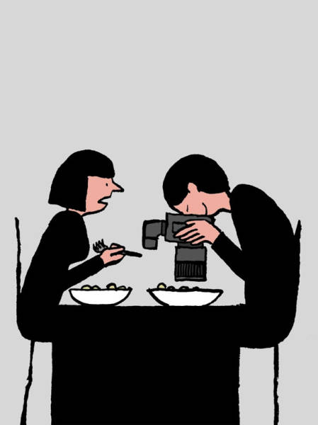 Illustrations That Take a Tongue-in-cheek Look at Technology Addiction in Today’s Society