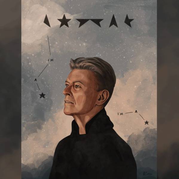 World Artists Create Awesome Memorial Works in David Bowie’s Honor