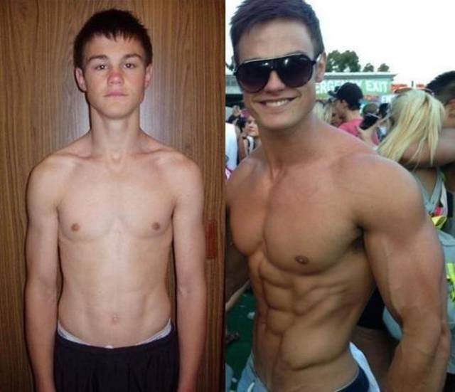 Skinny Guys Transform Their Bodies Into Muscle Machin