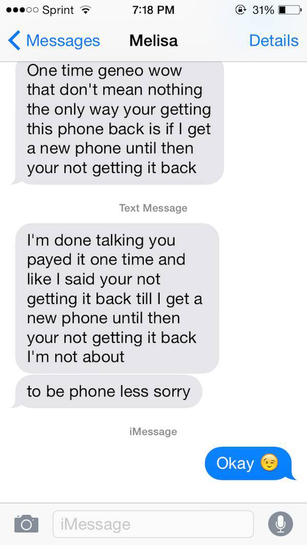 Girl Take’s Her Ex’s Phone Hostage So He Retaliates in the Best Way